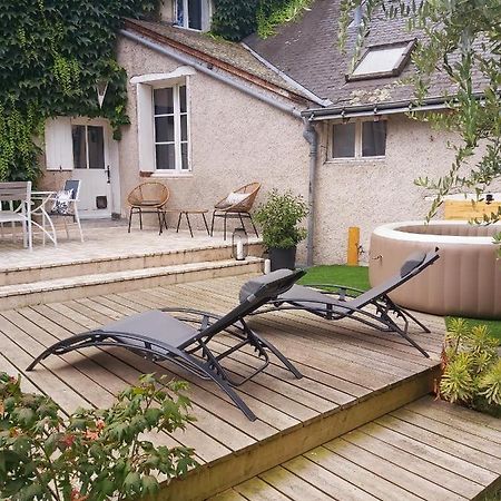 Villa Gite De Charme Au Bord De L'Indre Avec Jacuzzi à Monts Extérieur photo