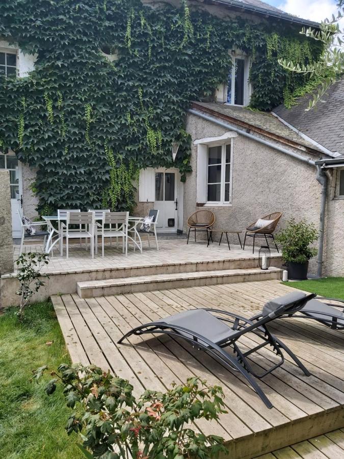 Villa Gite De Charme Au Bord De L'Indre Avec Jacuzzi à Monts Extérieur photo